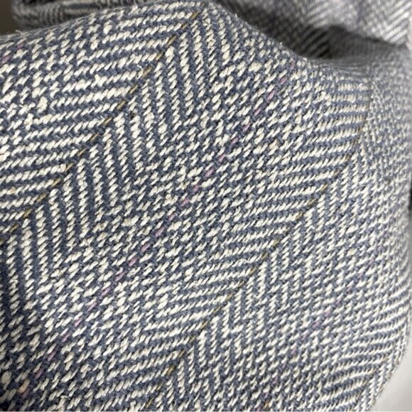 Vintage Wm H Leishmans Light Grey Herringbone Lambswool Silk Blend Blazer 40R - Picture 7 of 15